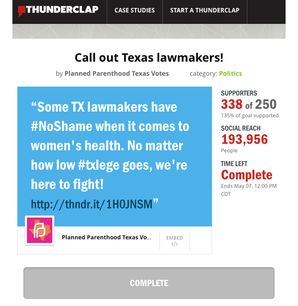 Planned Parenthood Texas Votes